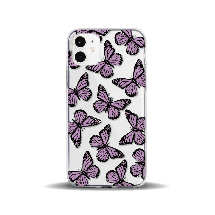 Six-color Butterfly Painted TPU Soft Shell