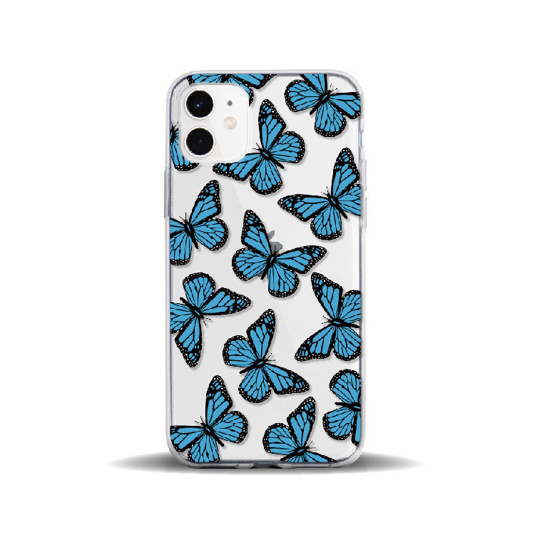 Six-color Butterfly Painted TPU Soft Shell