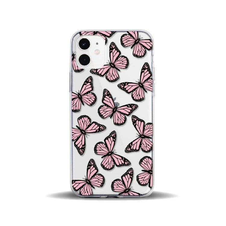 Six-color Butterfly Painted TPU Soft Shell