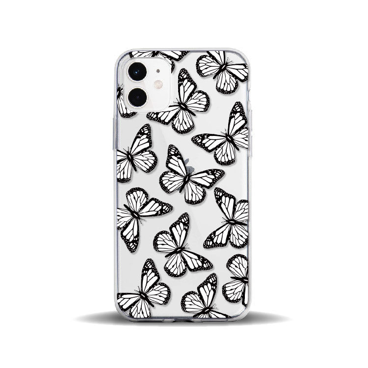 Six-color Butterfly Painted TPU Soft Shell