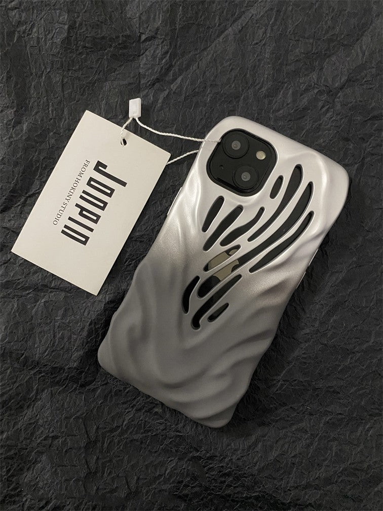Titanium Gray Wind Hollowed Phone Cases