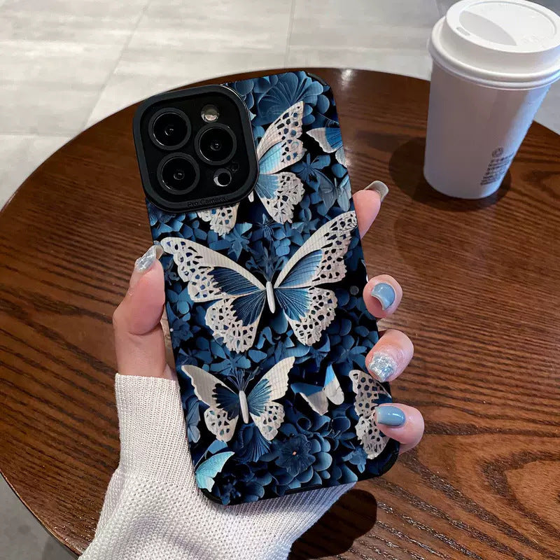 Black And White Leopard Print Phone Case