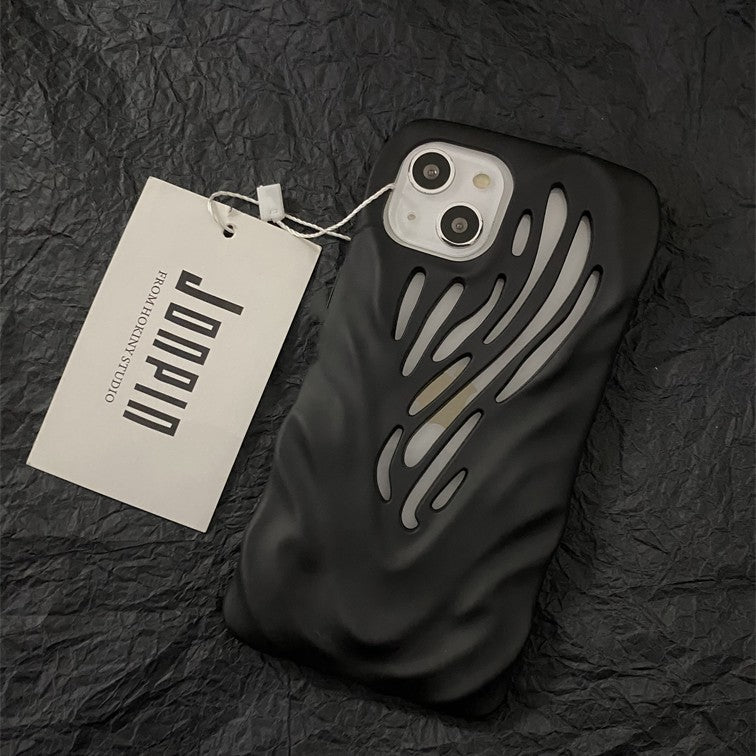 Titanium Gray Wind Hollowed Phone Cases