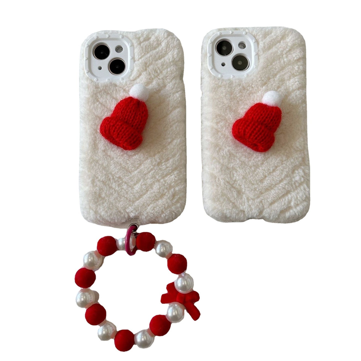 Red Christmas Hat Phone Case Bracelet