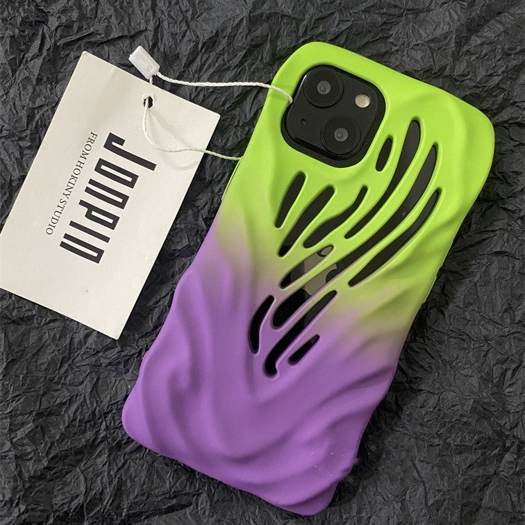 Titanium Gray Wind Hollowed  Phone Cases