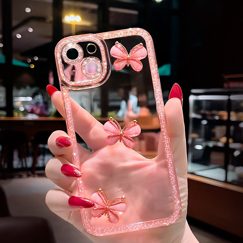 Fashion Simple Butterfly All-Inclusive Silicone Phone Case Cover